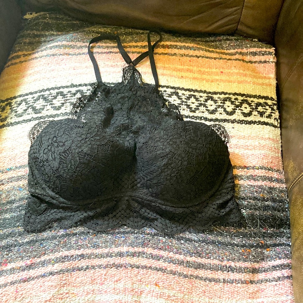 Small black vs pink bralette